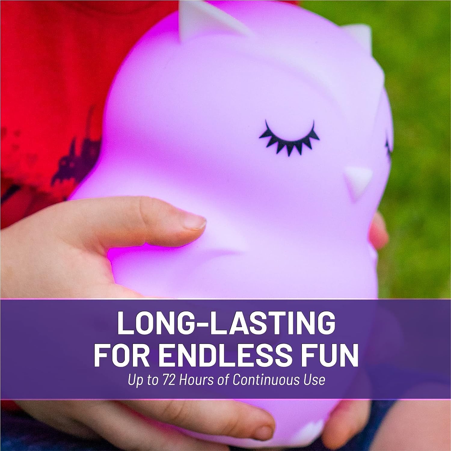 Remote Control Silicone Night Light for Kids - Owl Design with 9 Soft Colors & Sleep Timer - Rechargeable, Battery-Operated Lamp for Bedroom | Baby Nursery, Toddler, Girls, Boys