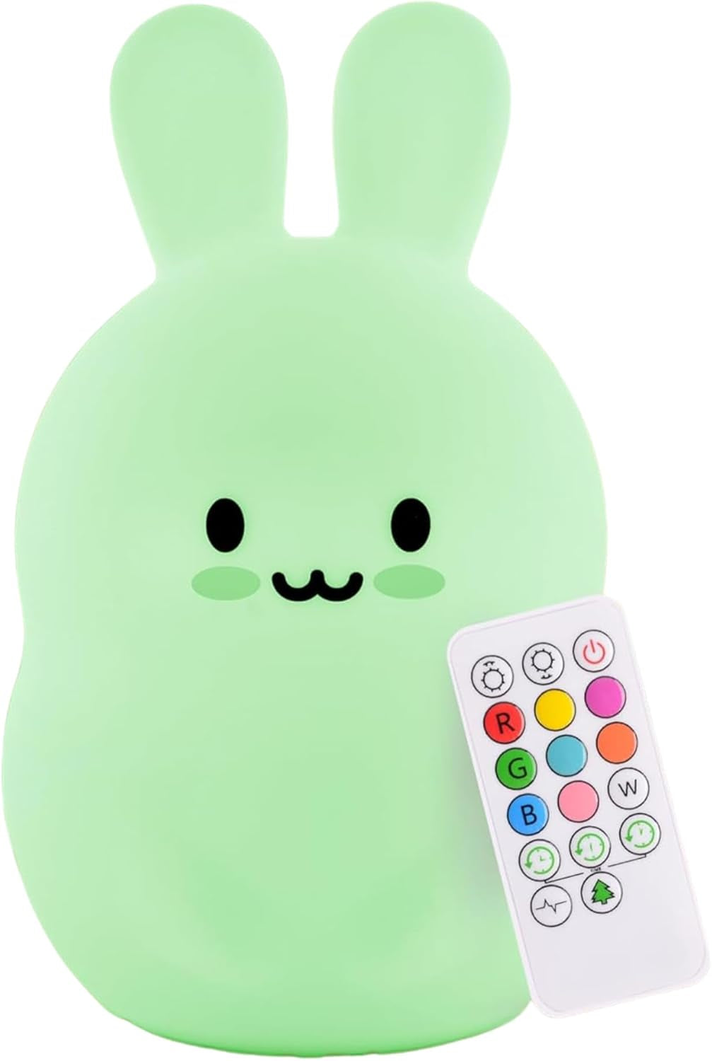 Remote Control Silicone Night Light for Kids - Owl Design with 9 Soft Colors & Sleep Timer - Rechargeable, Battery-Operated Lamp for Bedroom | Baby Nursery, Toddler, Girls, Boys